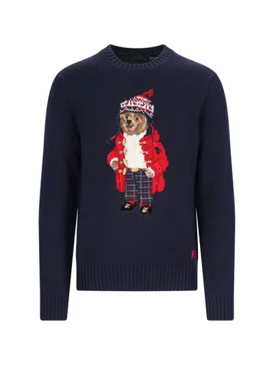 Polo Ralph Lauren 'polo Bear' Sweater In Blue