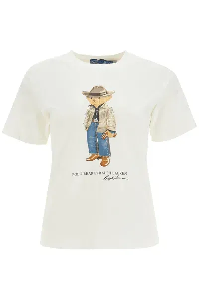 Polo Ralph Lauren Polo Bear T-shirt In Beige