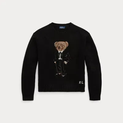 Polo Ralph Lauren Polo Bear Wool-cashmere Jumper In Polo Black Multi