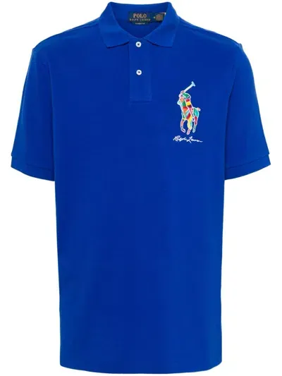 Polo Ralph Lauren Polo Pony Cotton Polo Shirt In Blau