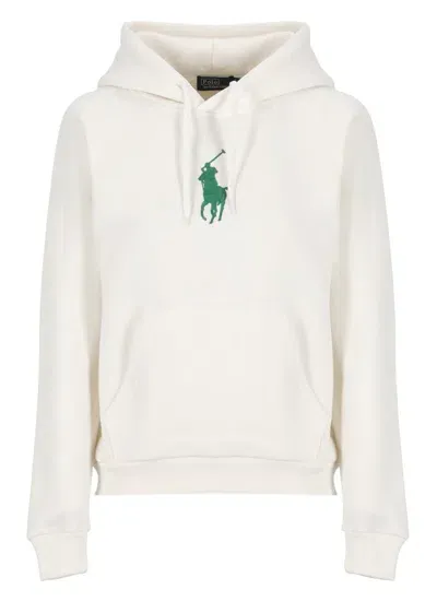 Polo Ralph Lauren Polo Pony Embroidered Drawstring Jersey Hoodie In Gray