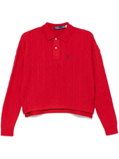 Polo Ralph Lauren Polo Pony-embroidered Polo Top In Red