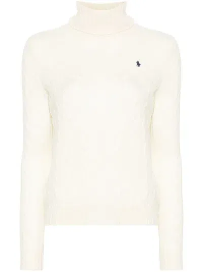 Polo Ralph Lauren Polo Pony-embroidered Sweater In Yellow & Orange