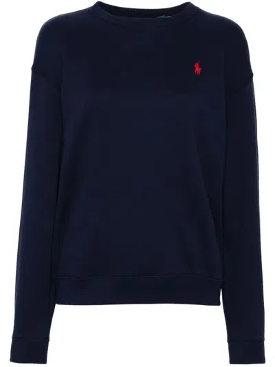 Polo Ralph Lauren Polo Pony-embroidered Sweater In Blau