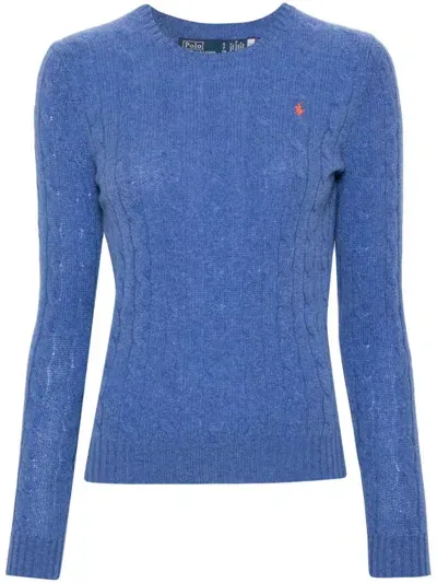 Polo Ralph Lauren Polo Pony-embroidered Sweater In Blue