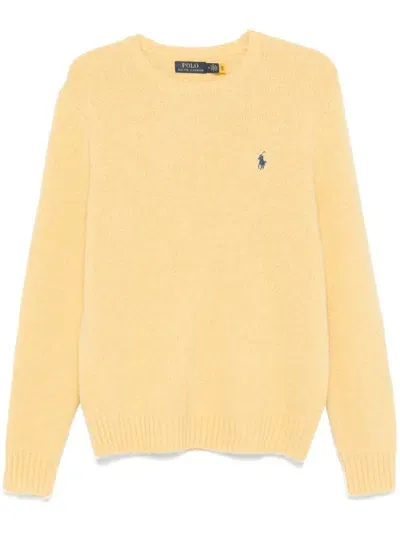 Polo Ralph Lauren Polo Pony-embroidered Sweater In Yellow