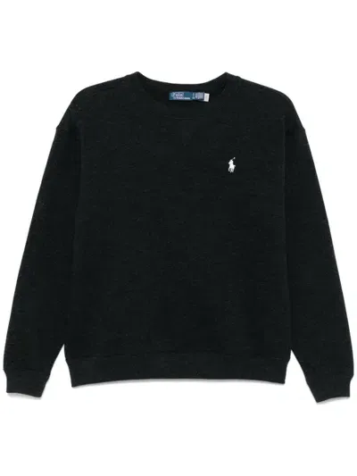 Polo Ralph Lauren Polo Pony-embroidered Sweatshirt In Black