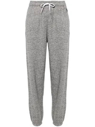 Polo Ralph Lauren Polo Pony-embroidered Track Pants In Grey