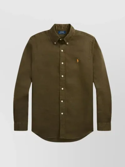 Polo Ralph Lauren Polo Pony-embroidered Shirt In Green