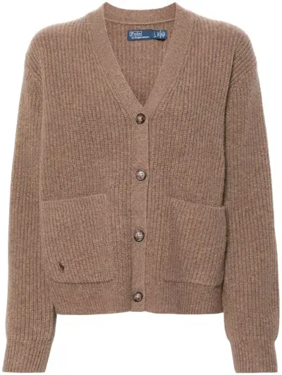 Polo Ralph Lauren Polo Pony-motif Cardigan In Nude & Neutrals