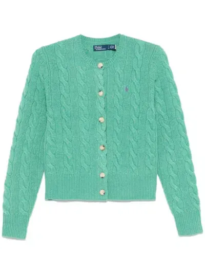 Polo Ralph Lauren Polo Pony-motif Cardigan In Green