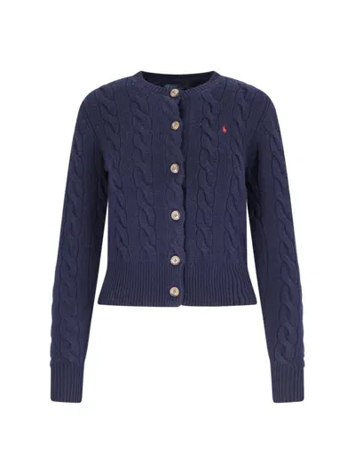 Polo Ralph Lauren Pony Embroidered Cable In Navy