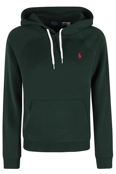 Polo Ralph Lauren Prl Shrknhd Long Sleeve Sweatshirt In College Green