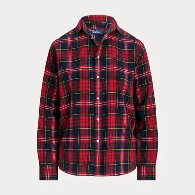 Polo Ralph Lauren Relaxed Fit Plaid Cotton Shirt In Red