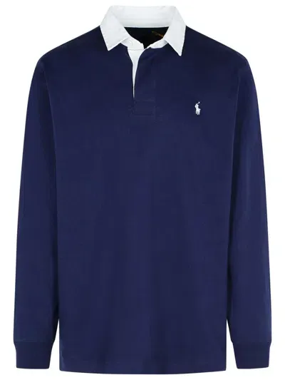 Polo Ralph Lauren Rugby Navy Cotton Sweater In Dark Blue