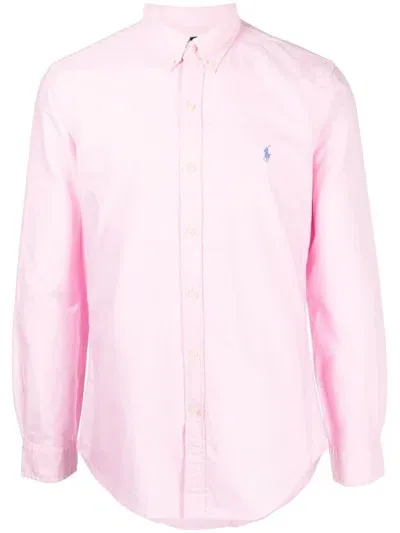 Polo Ralph Lauren Shirt With Logo In Pink & Purple