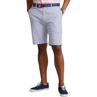 Polo Ralph Lauren Stretch Classic Fit Seersucker Shorts In Blu Seerskr