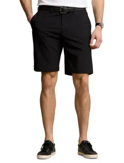 Polo Ralph Lauren Stretch Dobby Beach Shorts In Polo Black