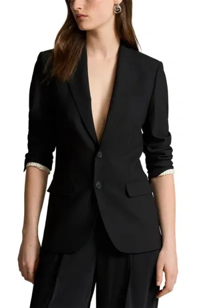 Polo Ralph Lauren Stretch Wool Blazer In Polo Black