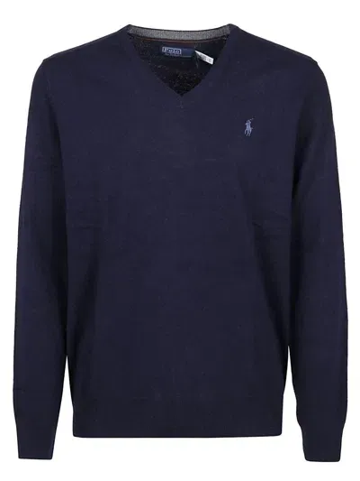 Polo Ralph Lauren Long Sleeve Pullover In Blue