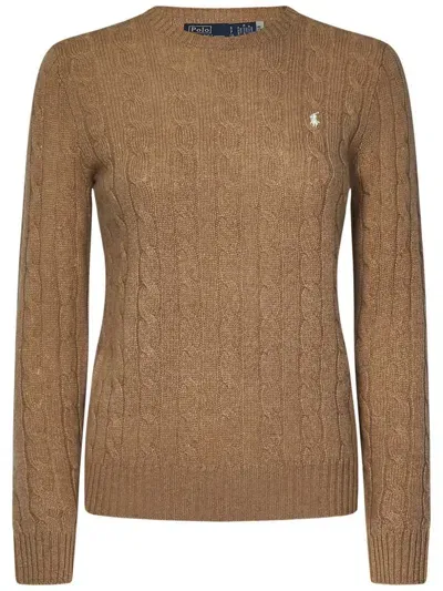 Polo Ralph Lauren Sweater In Brown