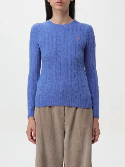 Polo Ralph Lauren Sweater  Woman Color Gnawed Blue In Hellblau