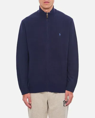 Polo Ralph Lauren Sweater With Full Zip In Blue