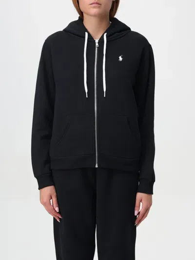 Polo Ralph Lauren Polo Pony Zip-up Hoodie In Schwarz