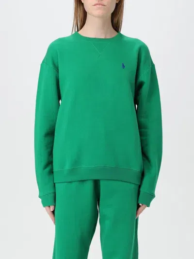 Polo Ralph Lauren Sweatshirt  Woman Color Green In Grün