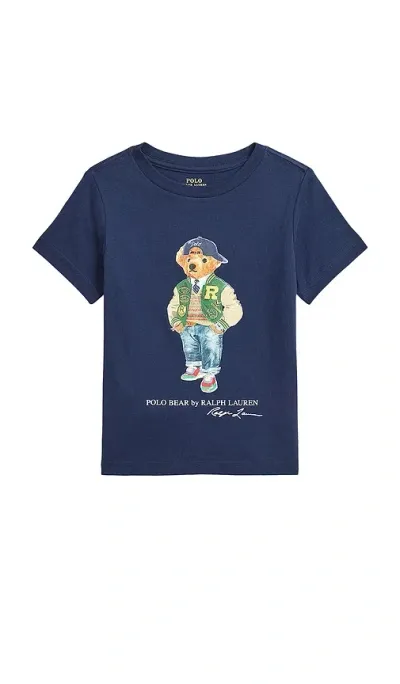 Polo Ralph Lauren T-shirt Mit Motiv Bts Bear In Blue