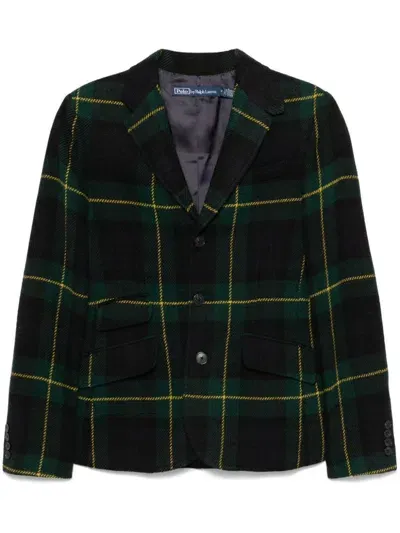 Polo Ralph Lauren Tartan Check Blazer In Patterned Grey