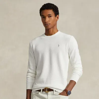 Polo Ralph Lauren Cotton And Recycled Cashmere Jumper In White