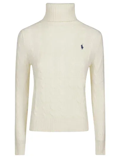 Polo Ralph Lauren Turtle Neck Sweater In Neutral