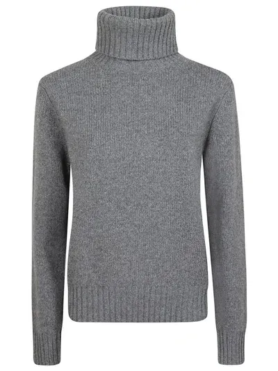 Polo Ralph Lauren Turtleneck Long In Grey