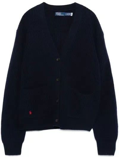 Polo Ralph Lauren V-neck Cardigan In Blue