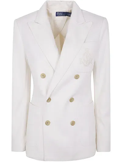 Polo Ralph Lauren Wntrcrstdbbz-blazer In Nude & Neutrals