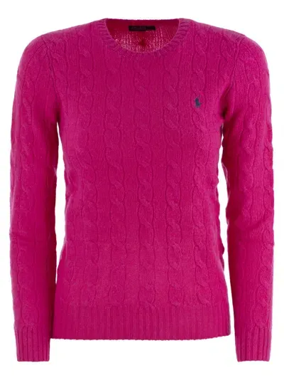 Polo Ralph Lauren Cable-knit Sweater In Purple