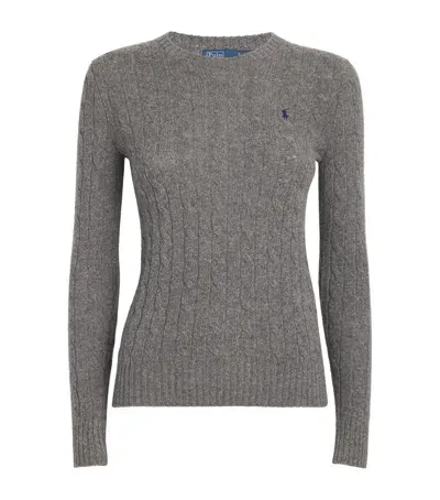 Polo Ralph Lauren Wool-cashmere Julianna Sweater In Grey