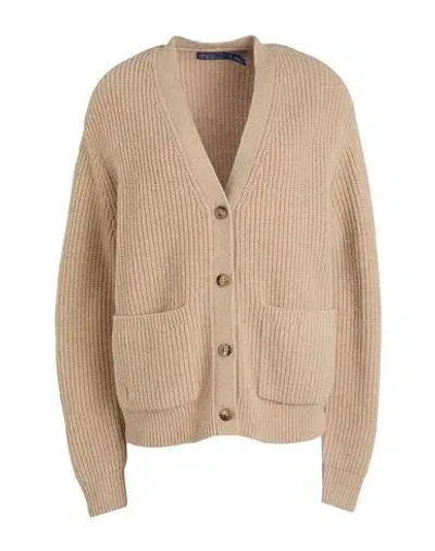 Polo Ralph Lauren Wool-cashmere Cardigan In Beige