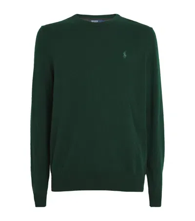 Polo Ralph Lauren Wool Polo Pony Sweater In Green