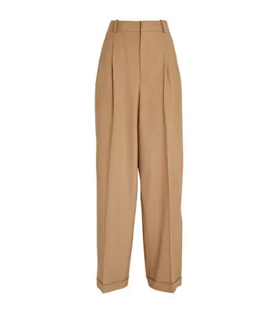 Polo Ralph Lauren Wool Tailored Trousers In Beige