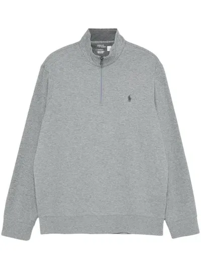 Polo Ralph Lauren Zip-up Sweatshirt In Grey