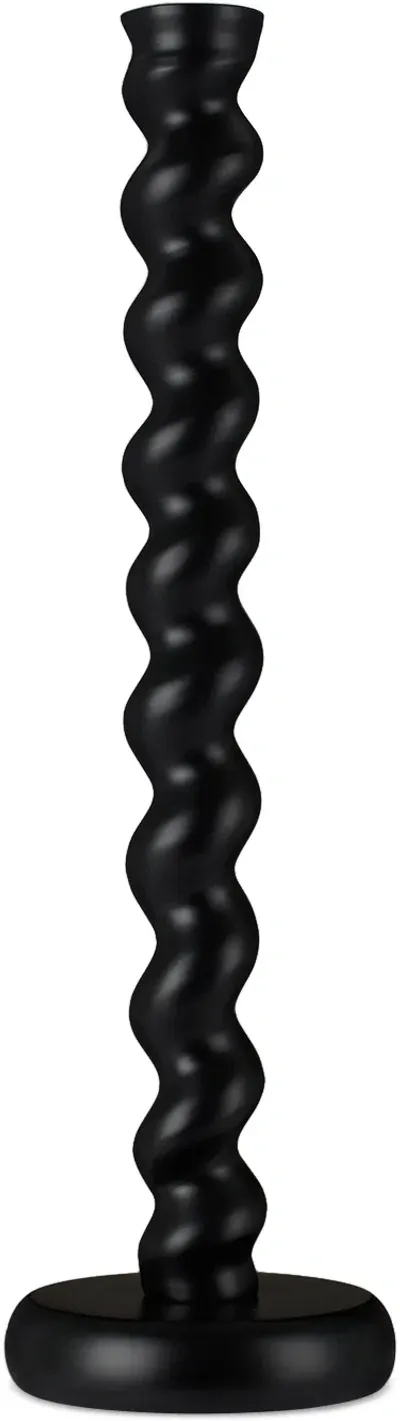 Polspotten Black Twister Xl Candle Holder