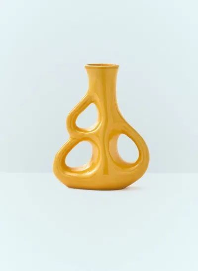 Polspotten Three Ears Vase In Yellow