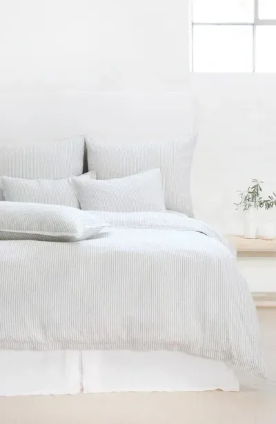 Pom Pom At Home Connor Duvet Cover, King In Ivory/denim