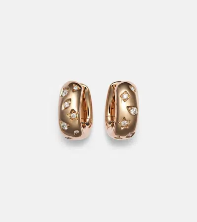 Pomellato Iconica 18kt Rose Gold Earrings With Diamonds In Metallic