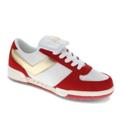 Pony Linebacker Archive Sneakers In White/red