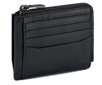 Porsche Design Leather Porsche Pelletteria Mod. Oso09921-001 In Black