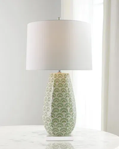 Port 68 Isobel Blue Table Lamp In Green