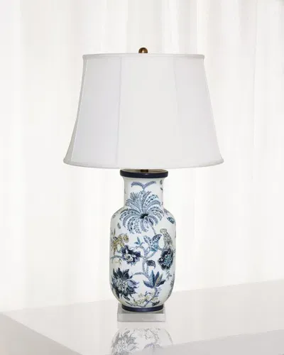 Port 68 Williamsburg For  Braganza Lamp In Blue/white